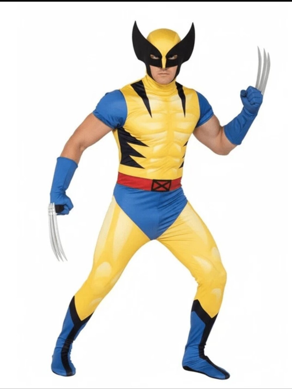 MARVEL Wolverine 97 Official ADULT SMALL Deluxe Zentai Halloween Costume